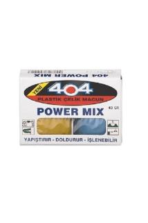 404 Çelik Macun Kaynak Macunu 40 Gr Power Mix Çift Komponenetli