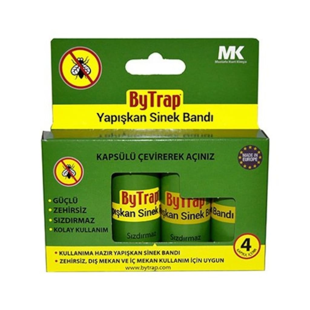 ByTrap Yapışkan Karasinek Tuzağı Sinek Bandı Yapıştırıcısı 1pk 3Kapsül