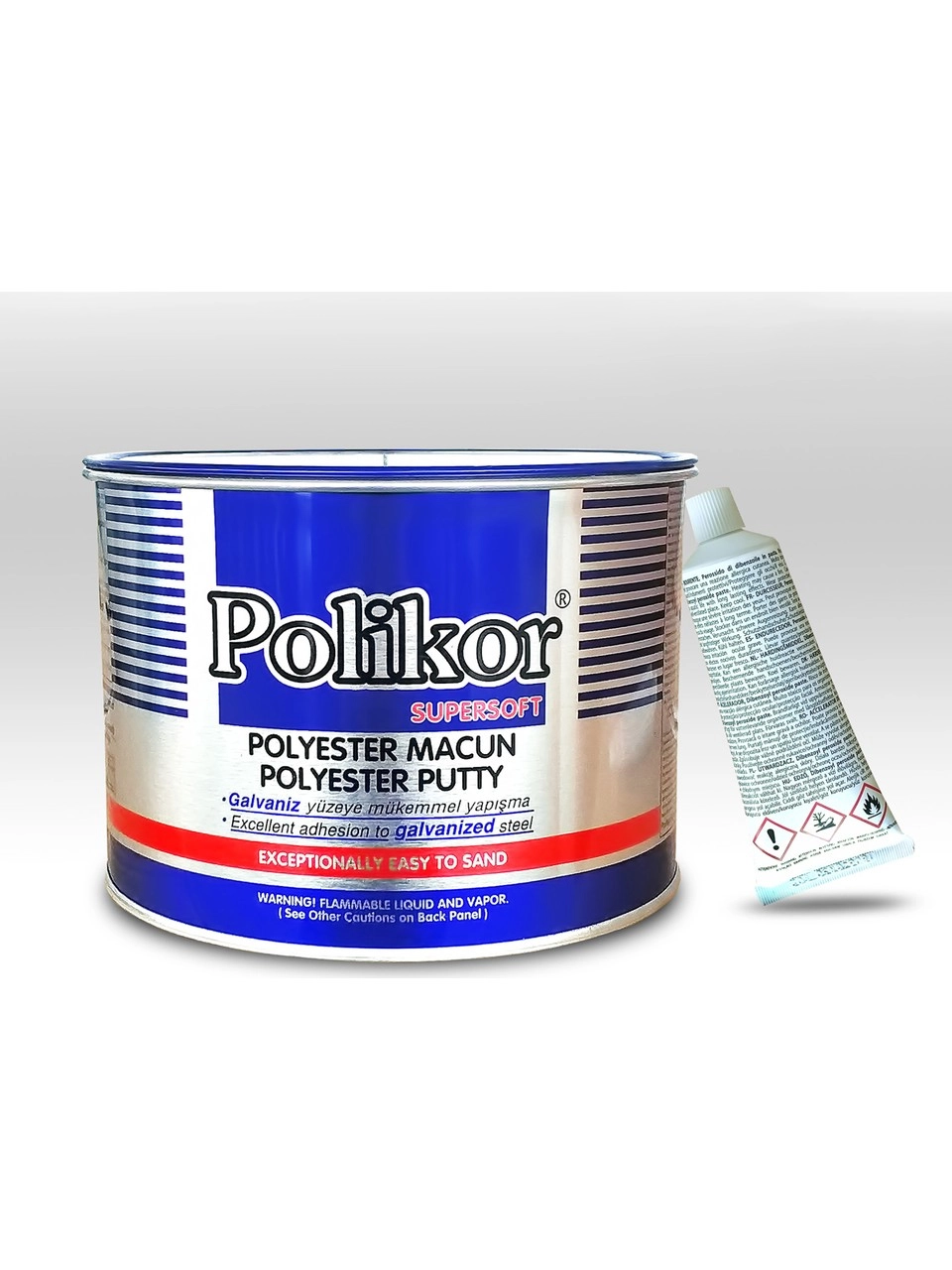 Polikor Polyester Çelik Macun 450gr Sarı Renk