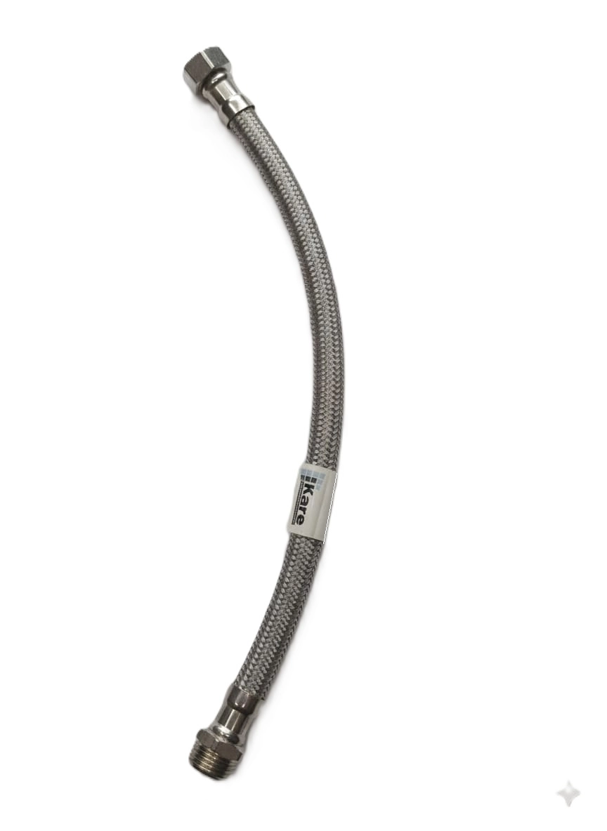 1 Adet Şofben Termosifon Kalın Flex Bağlantı Hortumu 1/2 ye 1/2 50cm
