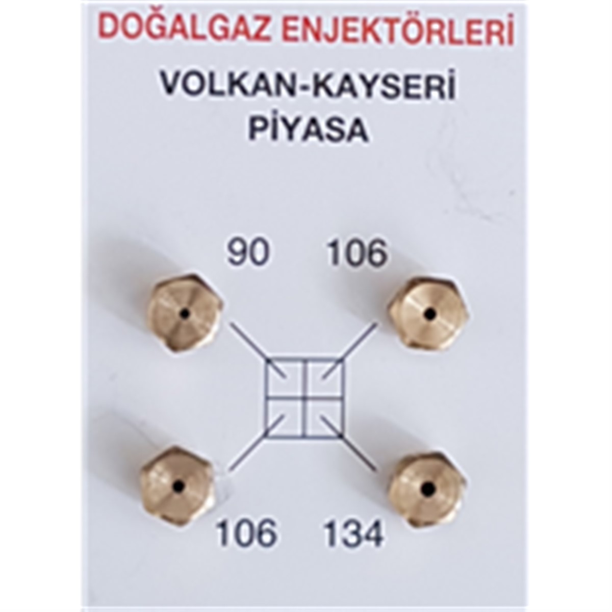 Geylani Doğalgaz Ocak Memesi Enjektör Takımı 6 mm