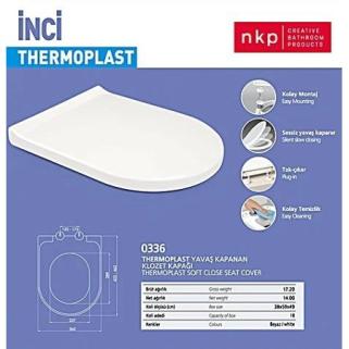 Nkp İnci Thermoplast Amortisörlü Klozet Kapağı Tak Çıkart