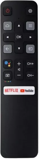 Tcl Youtube Netflix Tuşlu Android Tv Kumandası Ses Komutsuz Lcd0291
