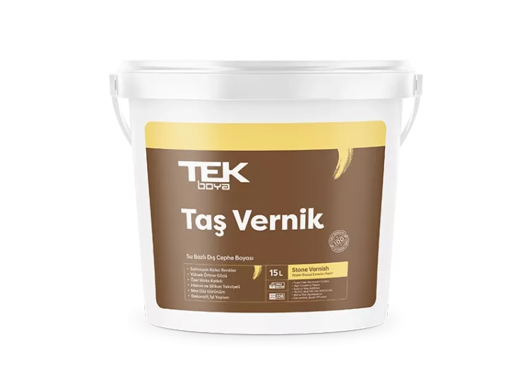 Tek Boya Su Bazlı Taş Vernik 2,5L Şeffaf Renk