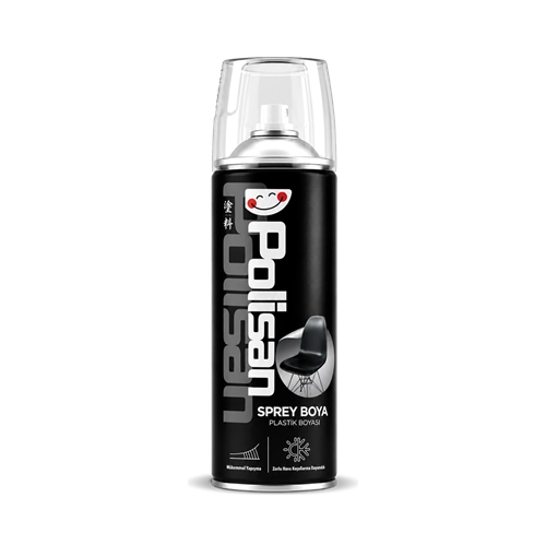 Polisan Sprey Boya Plastik Boyası Mat Siyah 400ml
