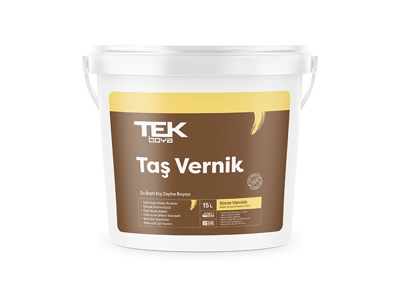 Tek Boya Su Bazlı Taş Vernik 2,5L Şeffaf Renk